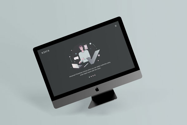 Website Presentation on an iMac Mockup