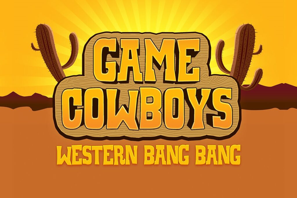 Western Game Logo and Text Effect