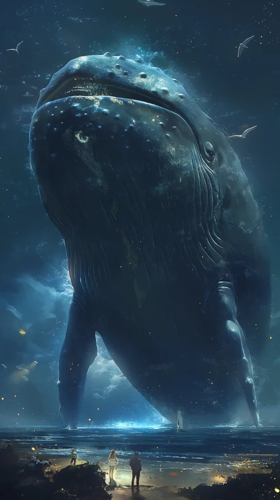 Whale in Pastel Kiragami