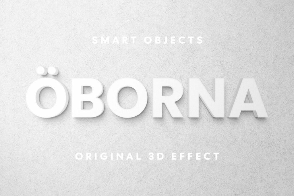 White 3D Signage Effect / Logo Mockup