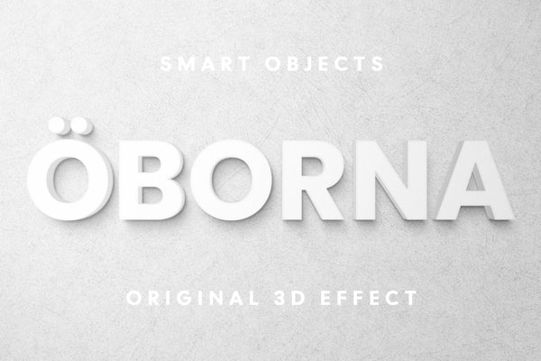 White 3D Signage Effect / Logo Mockup