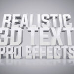 White 3D Text Effect