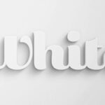 White 3D Text Effect