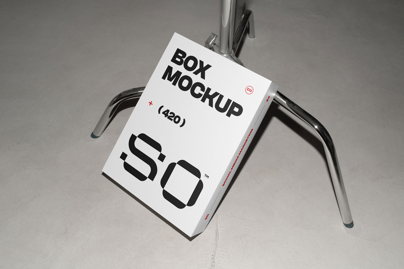 Free White Box Mockup PSD Template