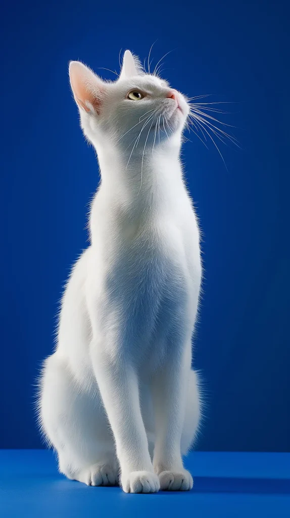 White Cat Portrait Klein