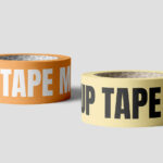 Wide Adhesive Tape Mockups