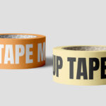 Wide Adhesive Tape Mockups