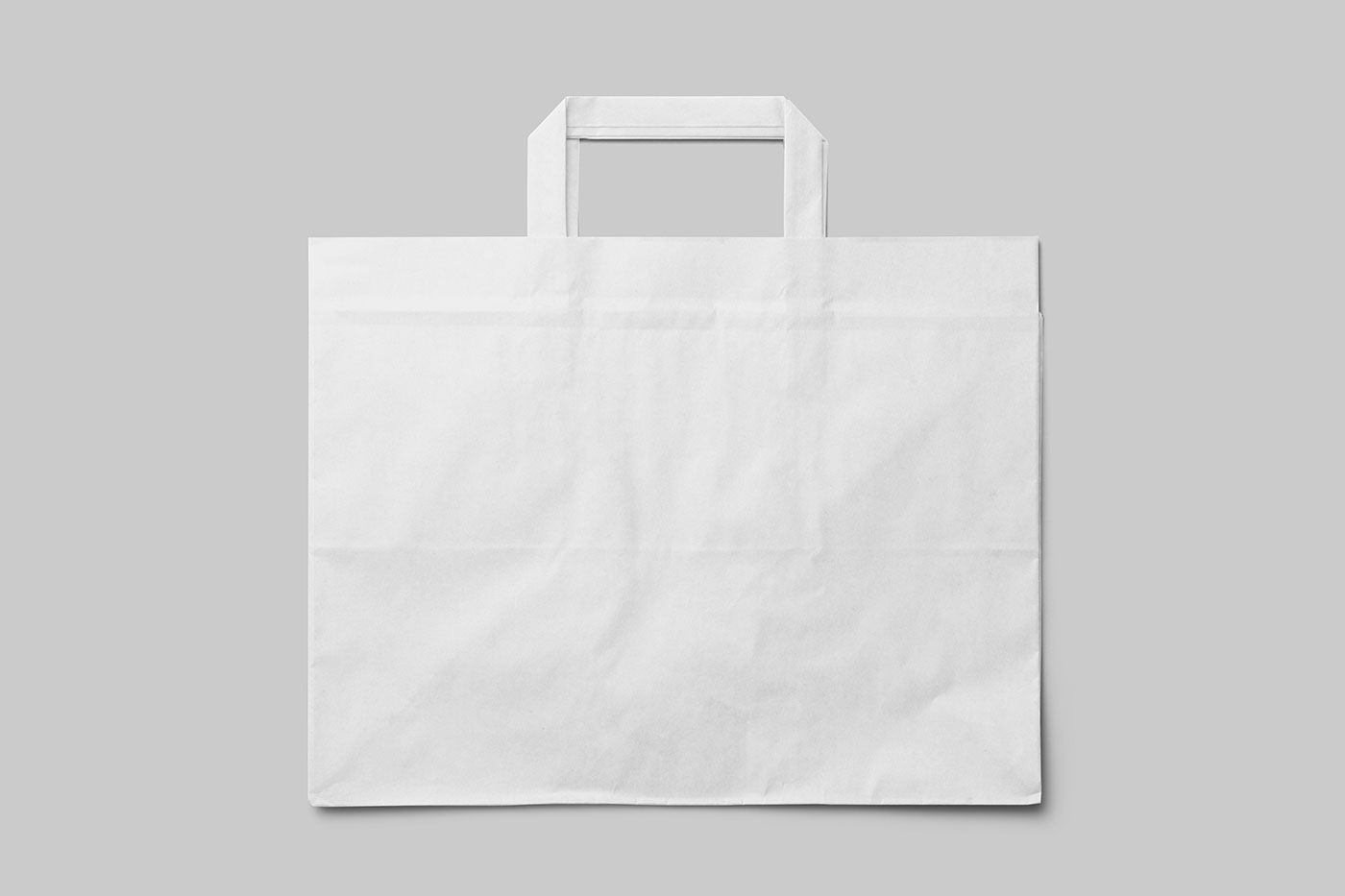Free Wide Paper Bag Mockup PSD Template