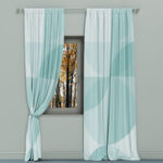 Window Curtain Mockup in Facing View
