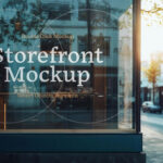 Window Decal Logo Mockup