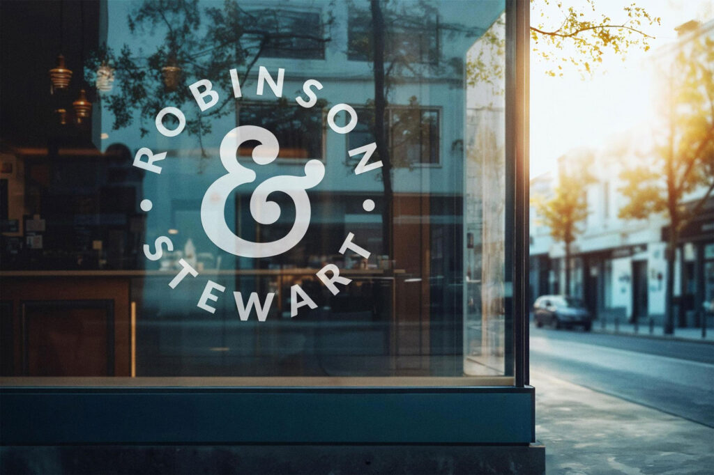 Window Decal Logo Mockup
