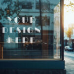 Window Decal Logo Mockup