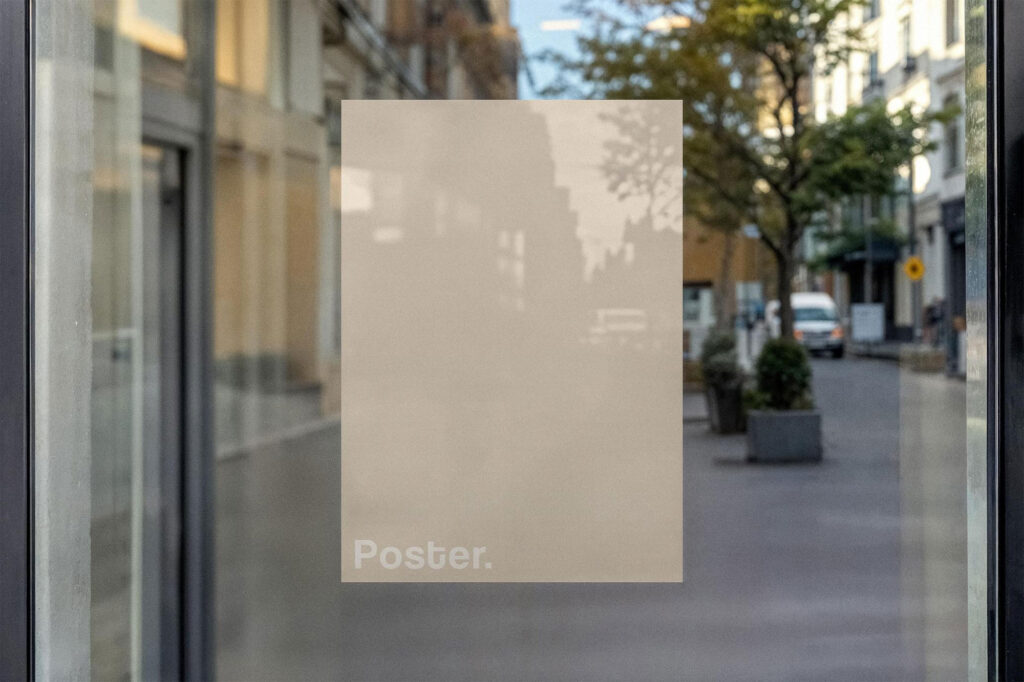 Window Poster Mockup
