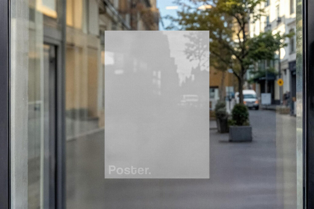 Window Poster Mockup