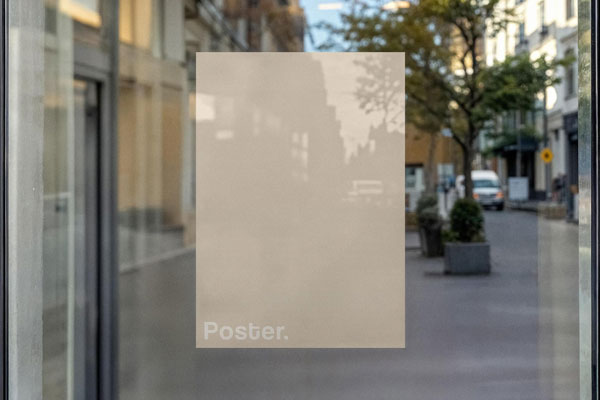 Window Poster Mockup
