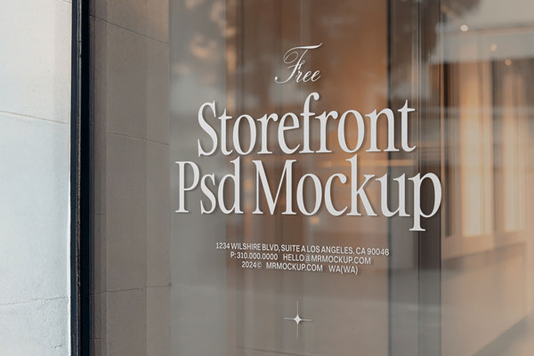 Window Storefront Mockup