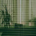 Window Storefront with Blinds Mockup