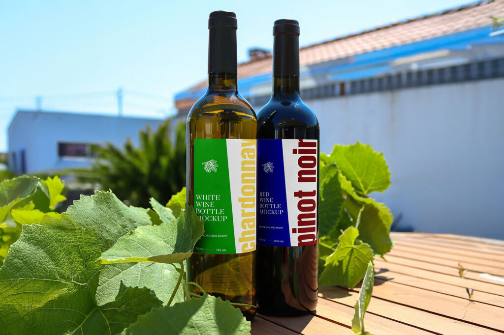 Wine Bottle Label Mockups