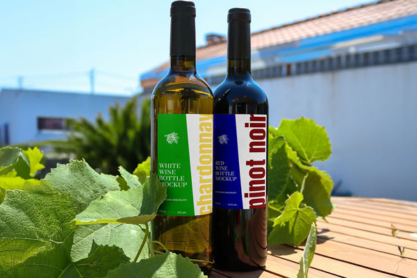 Wine Bottle Label Mockups
