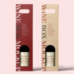 Wine Bottle Packaging Mockup