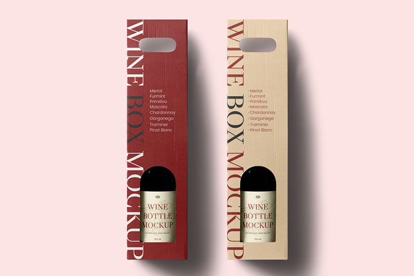 Wine Bottle Packaging Mockups