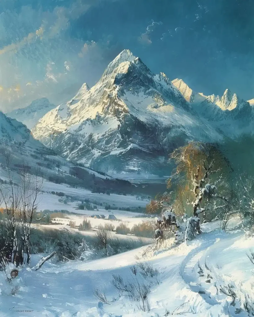 Winter Landscape Mount Corcoran