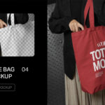 Woman Tote Bag Mockup