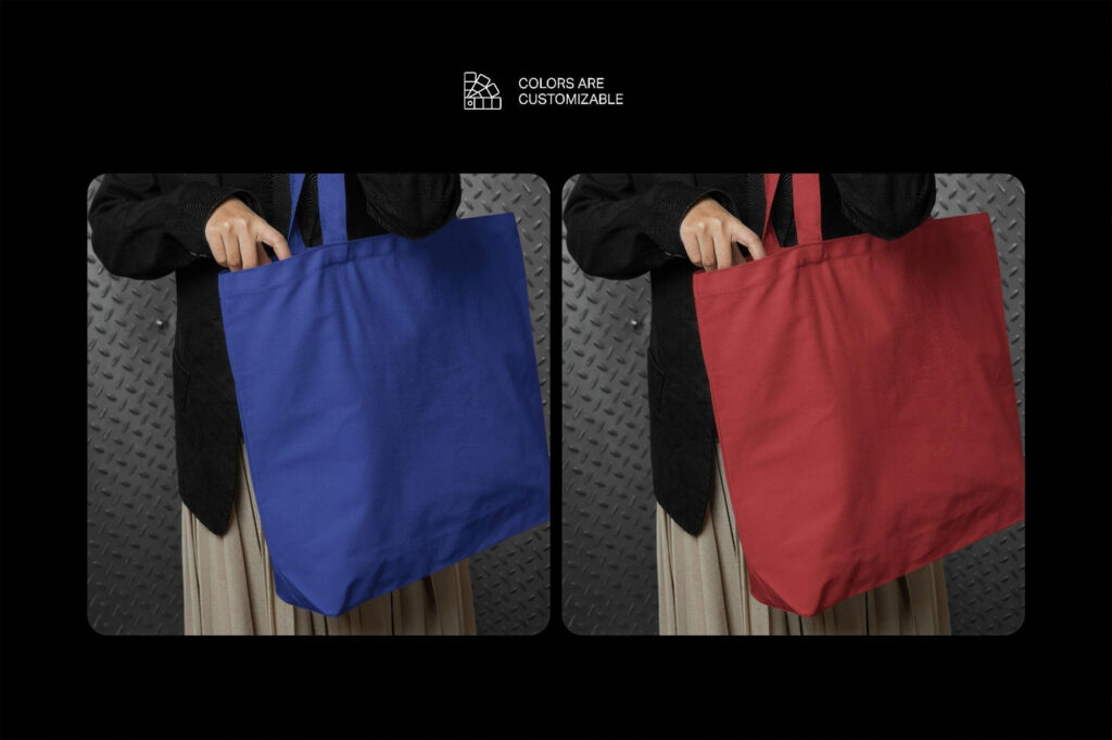 Woman Tote Bag Mockup