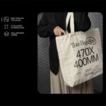 Woman Tote Bag Mockup