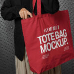 Woman Tote Bag Mockup