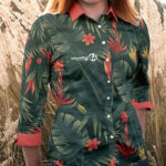 Women Blouse T-Shirt Mockup in Wheat Field