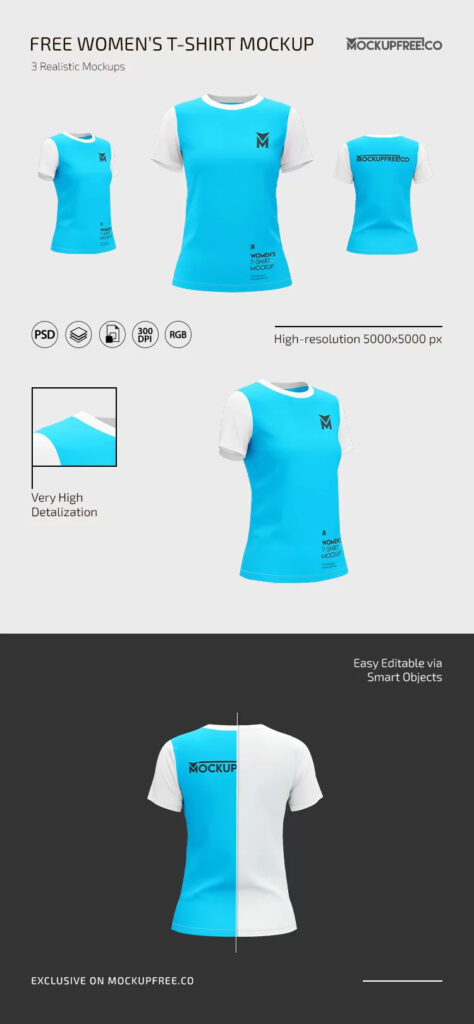 Womens T-Shirt Mockup