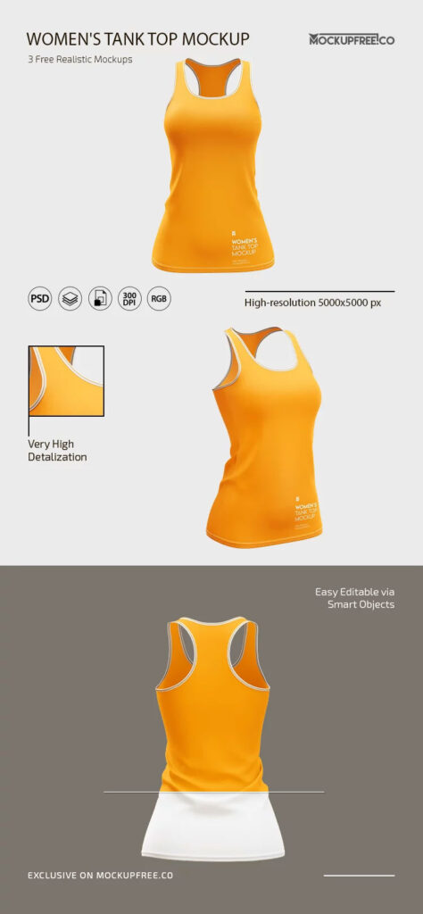 Womens Tank Top Mockup