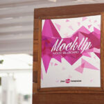 Wooden Billboard Mockup in Open Space