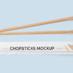 Wooden Chopstick Mockup