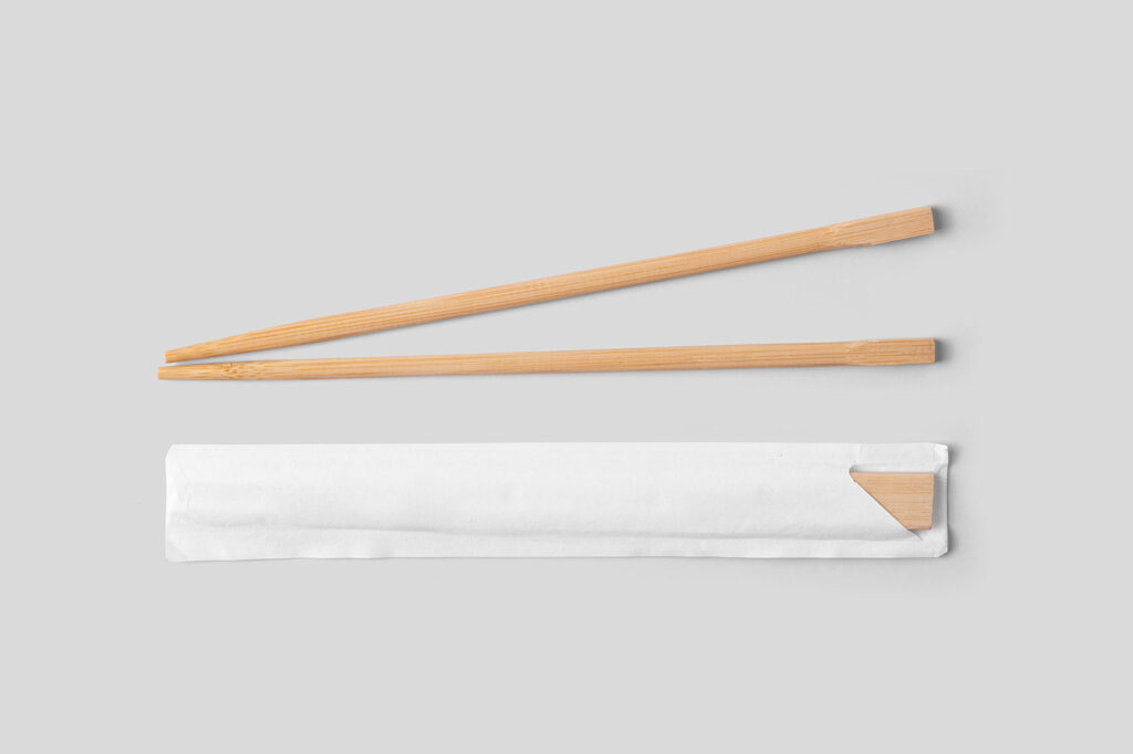 Wooden Chopstick Mockup