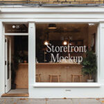 Wooden Storefront Mockup