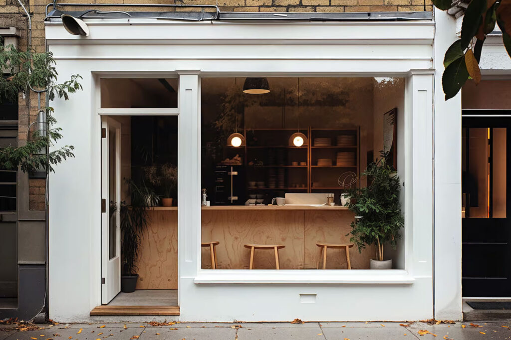 Wooden Storefront Mockup