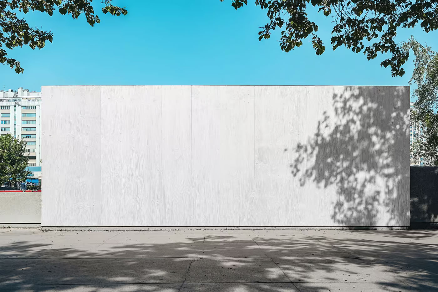 Free Wooden Wall Mockup PSD Template