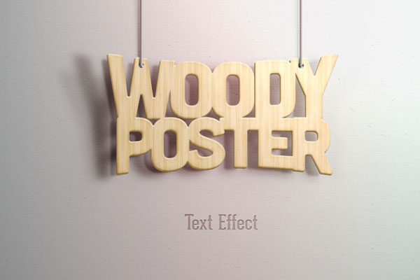 Woody Poster Text Effect