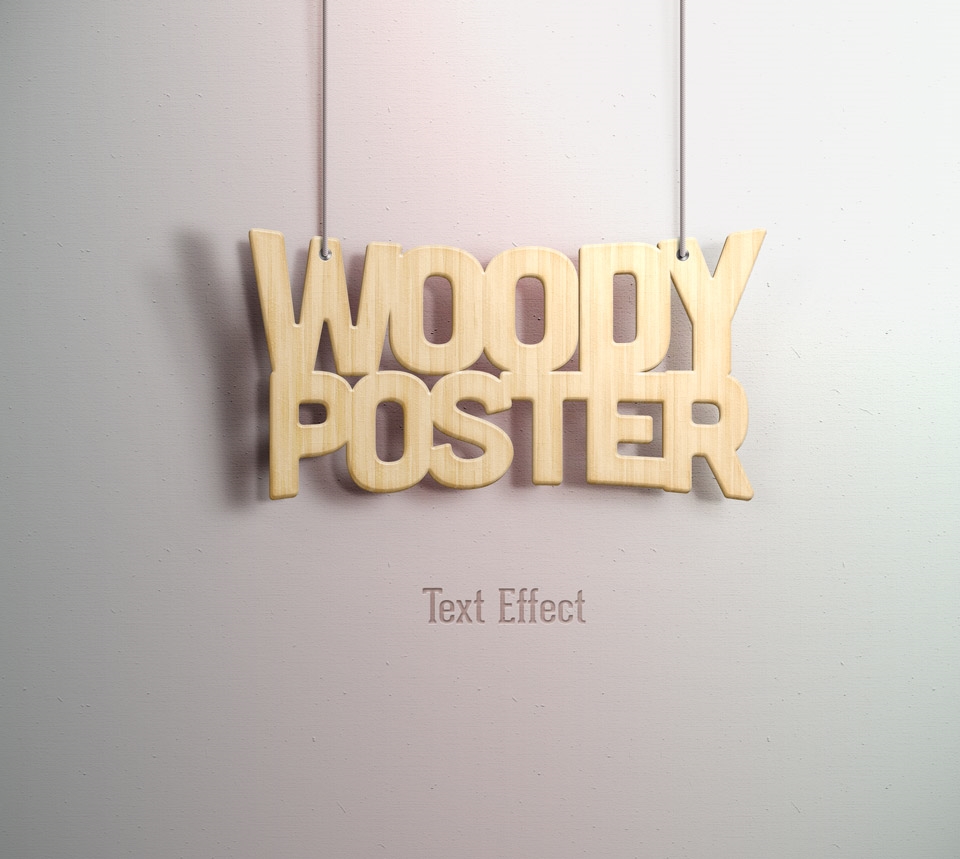 Woody Poster Text Effect