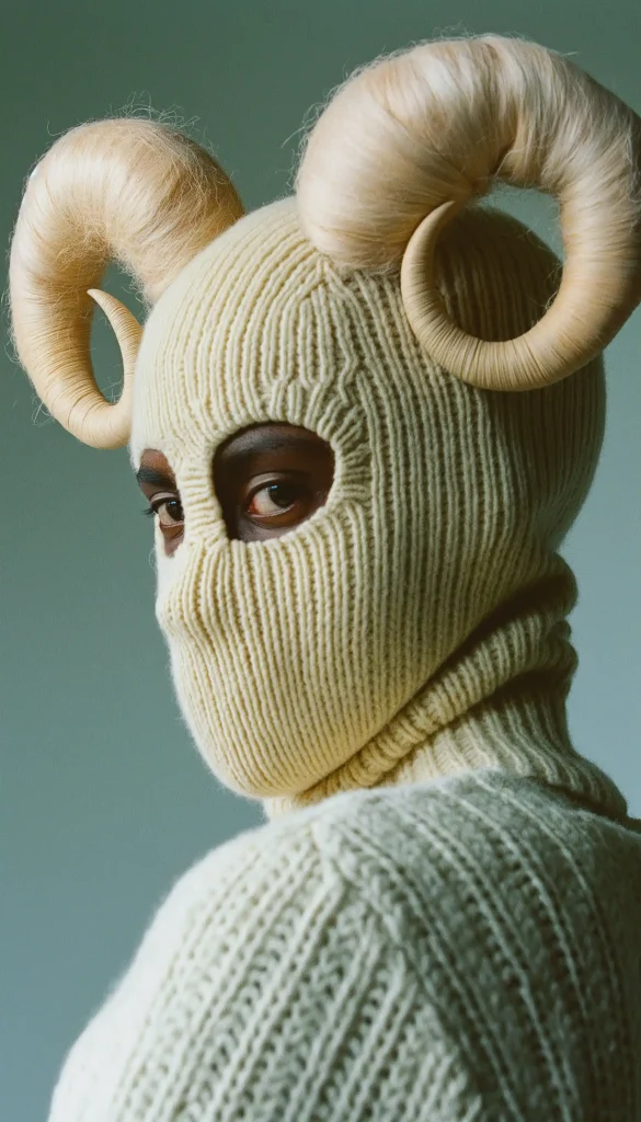 Wool-Horned Man Tyrone Lebon Style