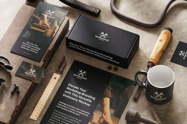 Workshop Stationery Mockup Set