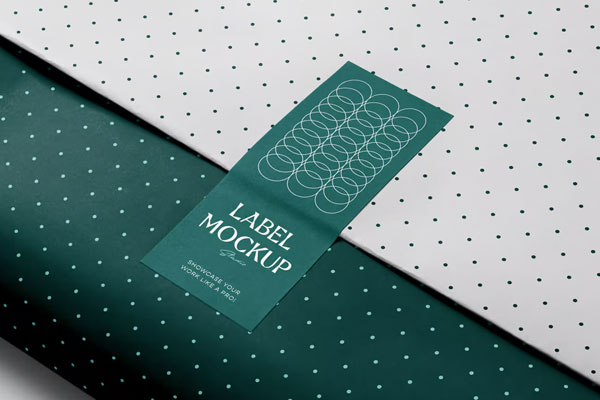 Wrapping Paper in Perspective Mockup