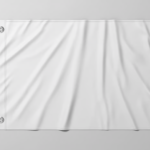 Wrinkled Flag Mockup