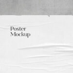 Wrinkled Poster Mockup