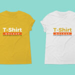 Wrinkled Round Neck T-Shirt Mockup