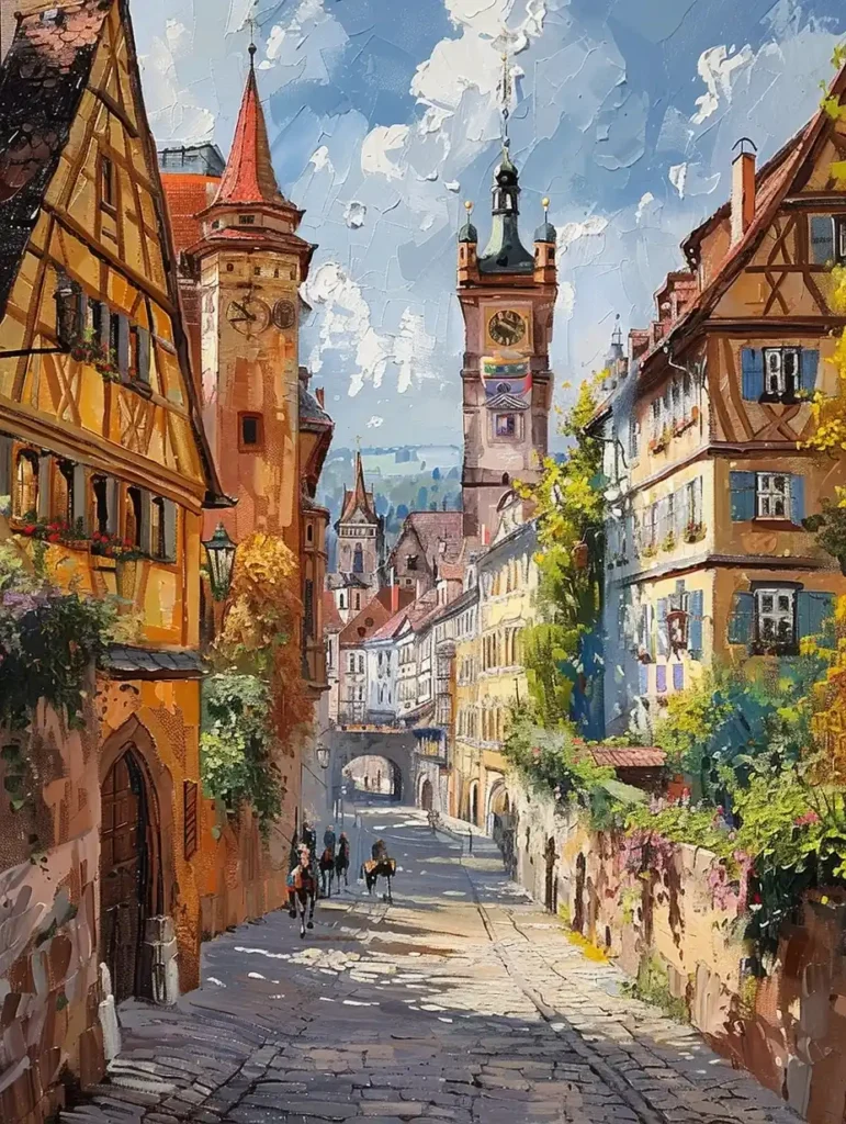 Wuerzburg Germany in Mottes Oil
