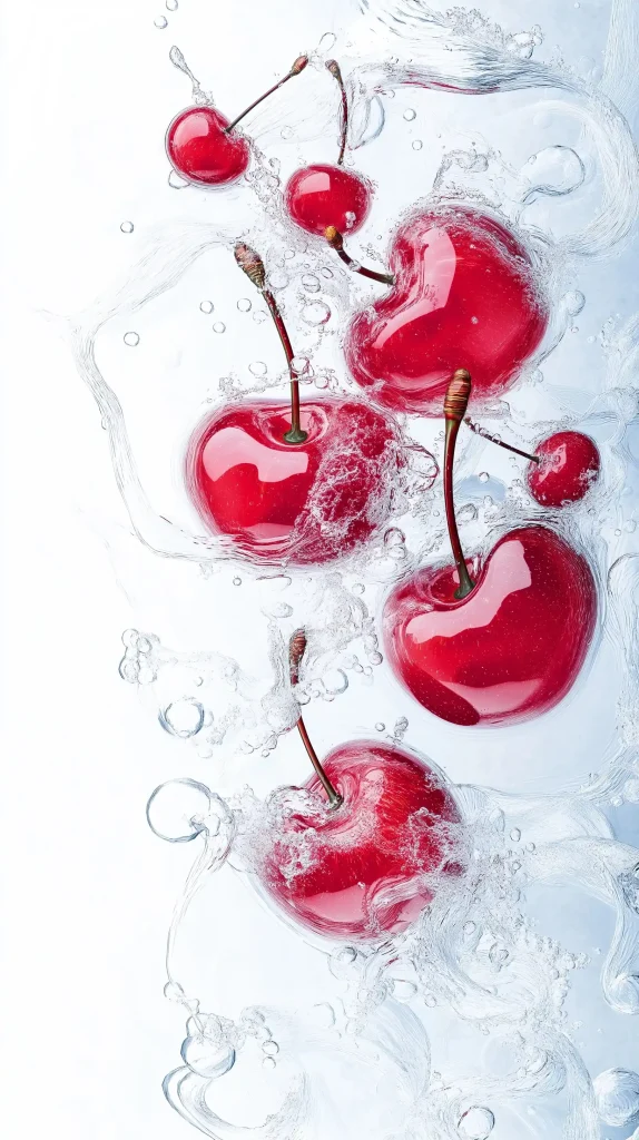 X-Ray Cherries with Water