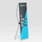 X Stand Banner Mockups